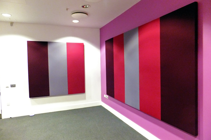BF-075 Tall Acoustic Panels in Meeting Room